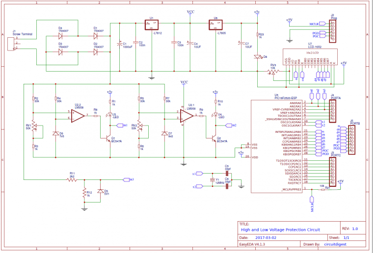 Voltage Detection and Protection with PIC Microcontroller