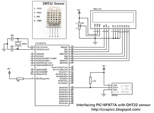 Interfacing Dht11 Sensor With Pic16f877a Ccs C Compiler And St7735 Tft Vrogue 0330