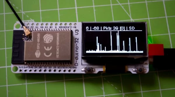 PacketMonitor32 – An ESP32 Based Packet Monitor with OLED