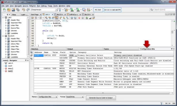 mplab x ide screenshot 3