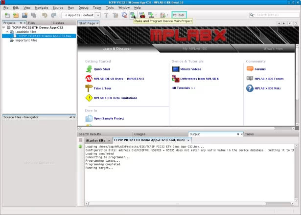 mplab x ide screenshot 4