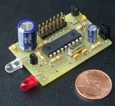 IR Remote control transmitter and receiver using PIC12F1822 microcontroller