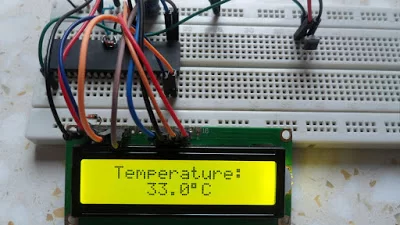 Interfacing LM35 temperature sensor with PIC18F4550 microcontroller