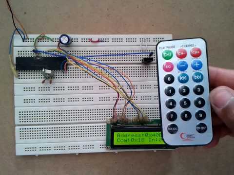 NEC Remote control decoder with PIC16F84A