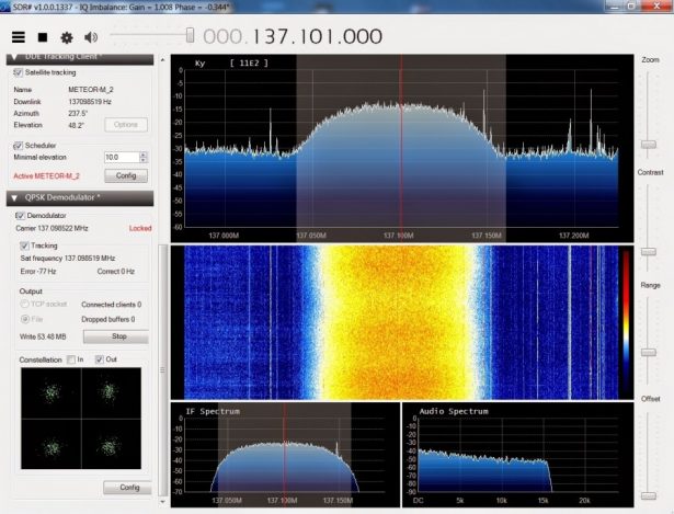 Decoding Russian Meteor M2 satellite images in real time 2