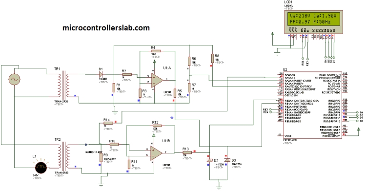 Digital multimeter circuit using pic microcontroller