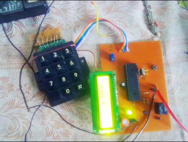 Electronic lock using pic microcontroller