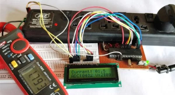 Digital Ammeter Circuit using PIC Microcontroller