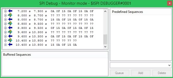 SPI Debug Monitor mode