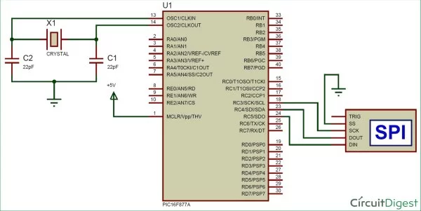 Simulating PIC with SPI debugger using Pic-microcontroller