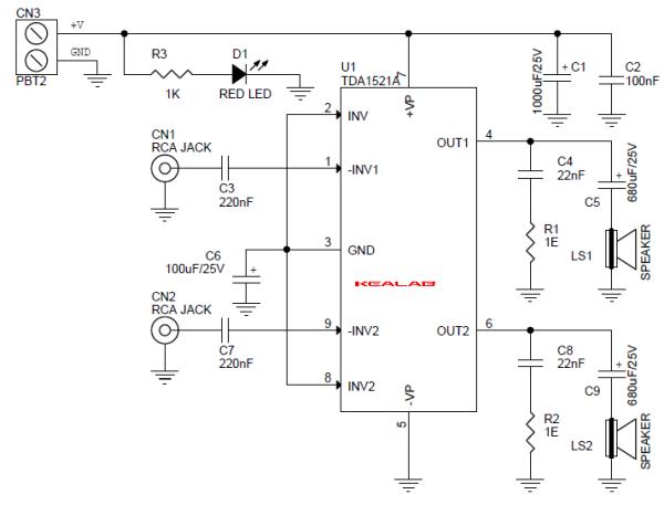 10W STEREO AUDIO AMPLIFIER