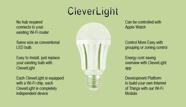 CleverLight – Affordable Smart Wi-Fi LED Light Bulb