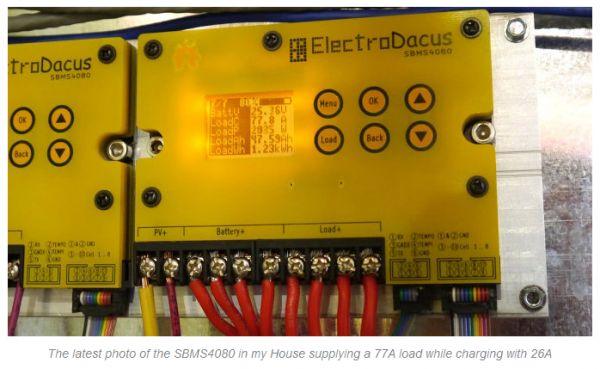 120A Solar BMS charger LiFePO4Li ion OffGridRV with WiFi