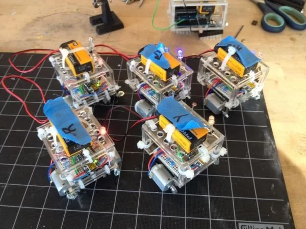 BristleSwarm Explorations into Swarm Robotics