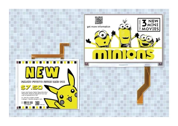 NEW LARGE FORMAT YELLOW TRI COLOR E PAPER DISPLAYS OPEN THE DOOR TO MORE EFFECTIVE AND ENGAGING SIGN