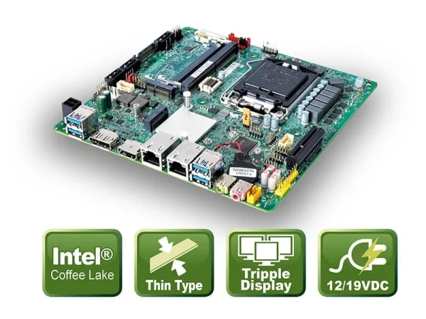 PH12FEI – THIN MINI ITX BOARD WITH COFFEE LAKE CPU