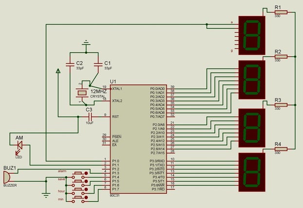 Digital clock ds1307 using PIC microcontroller