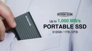 HYPERDISK POCKET-SIZED & HIGH-SPEED PORTABLE SSD