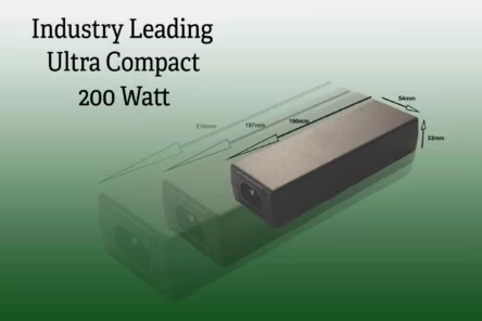 ULTRA COMPACT 200W DESKTOP POWER SUPPLY FROM FIDUS FEATURES GALLIUM NITRIDE SWITCHING