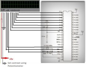 Displaying Text on Character Lcd with 8051(89c51,89c52) microcontroller