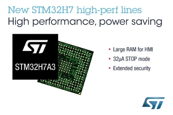 STMICROELECTRONICS STM32H7A3 7B3 LINES OF MICROCONTROLLERS INCLUDE AN ARM® CORTEX® M7 CORE