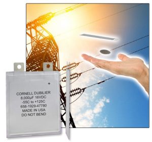NEW YORKER ELECTRONICS UNVEILS NEW CORNELL DUBILIER ULTRA-THIN 1MM POLYMER ALUMINUM ELECTROLYTIC CAPACITOR SERIES