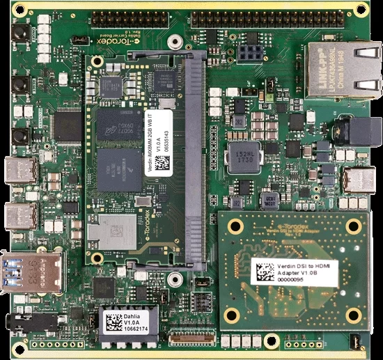 TORADEX ANNOUNCES AVAILABILITY OF DAHLIA CARRIER BOARD FOR VERDIN SOMS