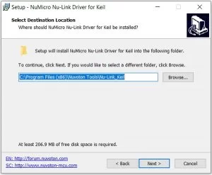 Install the Nu-link Keil Driver