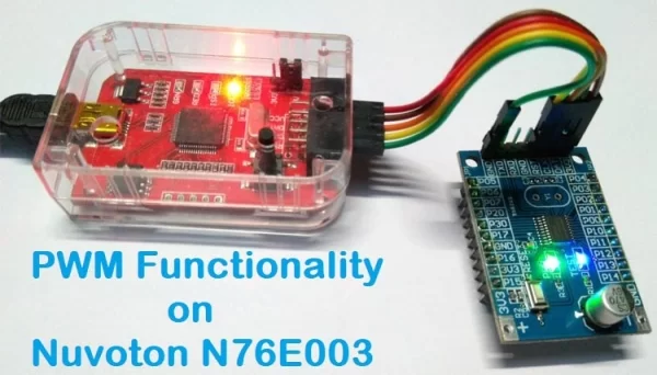 PWM Signal on Nuvoton N76E003 Microcontroller LED Dimming using Duty Cycle Control