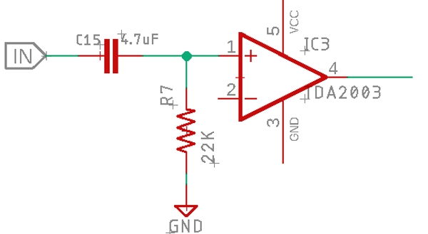 Setting up The Input Filter for the Amplifier