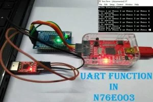 UART Communication with Nuvoton N76E003 Microcontroller – Serial Communication