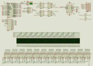 LED SCROLLING MESSAGE DISPLAY SCHEMATIC
