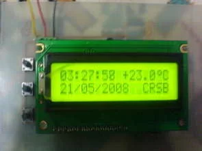 PIC16F628 LCD DISPLAY THERMOMETER CIRCUIT DATE TIME