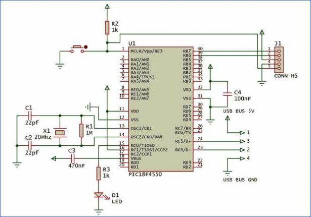 Проект на pic18f4550