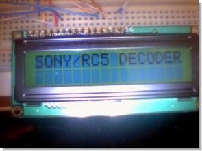 SONY PHILIPS RC5 IR REMOTE DECODER CIRCUIT PIC16F84A
