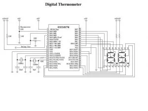 THERMOMETER CIRCUIT SCHEMATIC