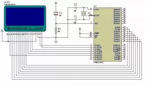 GRAPHIC LCD ANIMATED BMP SCHEMATIC