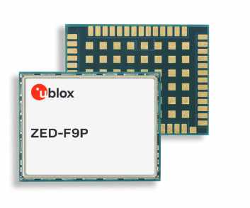 U-BLOX’S F9 MULTI-BAND GNSS MODULE WITH RTK DELIVERS CENTIMETER-LEVEL ACCURACY IN SECONDS