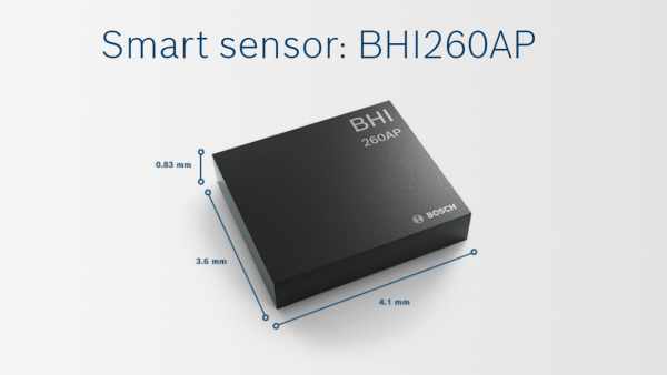 BOSCHS BHI260AP SELF LEARNING AI SMART SENSOR FOR FITNESS TRACKING