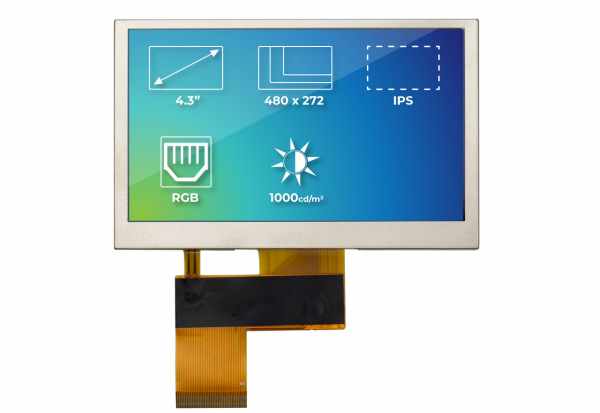 RIVERDI HIGH BRIGHTNESS IPS TFT MODULES WITH MULTI-TOUCH, GESTURES, AND HIGH-PRECISION