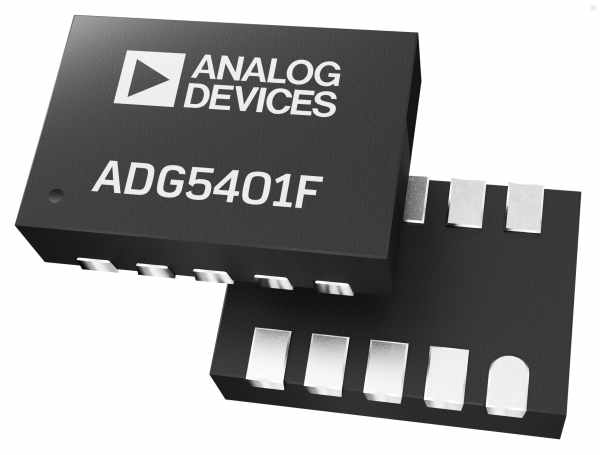 ADG5401F SPST SWITCH HAS LOW ON RESISTANCE