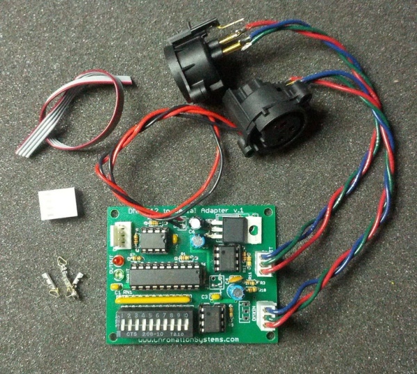 DMX 512 to Serial Adapter