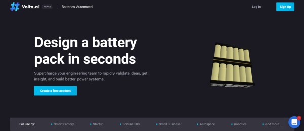 VOLTX.AI – AI BASED RAPID BATTERY PACK DESIGN SERVICE
