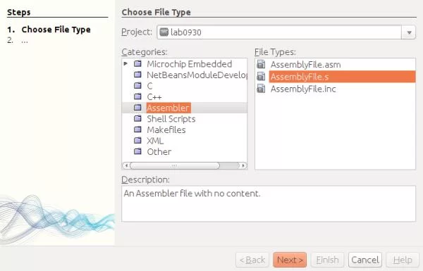 Adding an assembler program