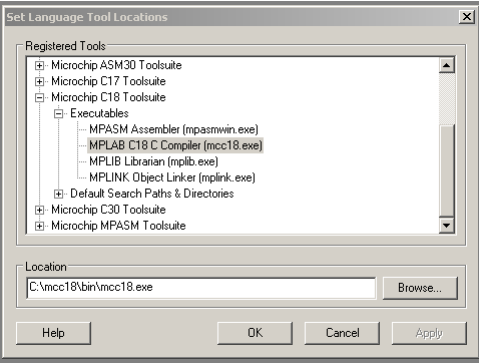 Setting-the-Language-Tool-Locations-in-MPLAB