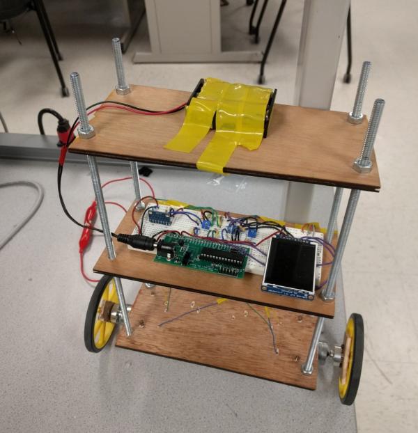 An image of the final version of our robot.