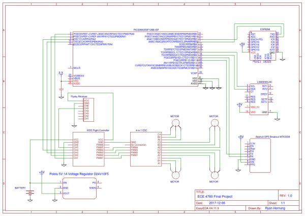 Autonomous Drone Circuit Diagram