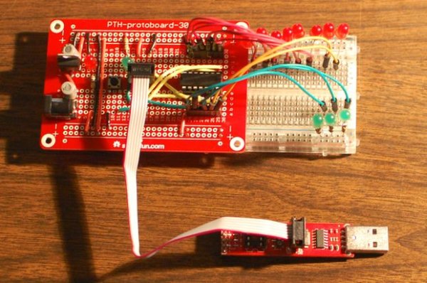 Development board for Attiny84 Microcontroller