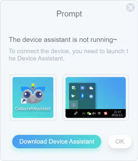need to download “Codecraft Assistant”