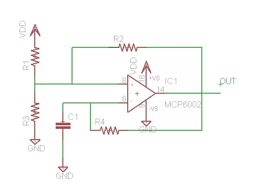 op-amp oscillator circuit (Smart Watch)